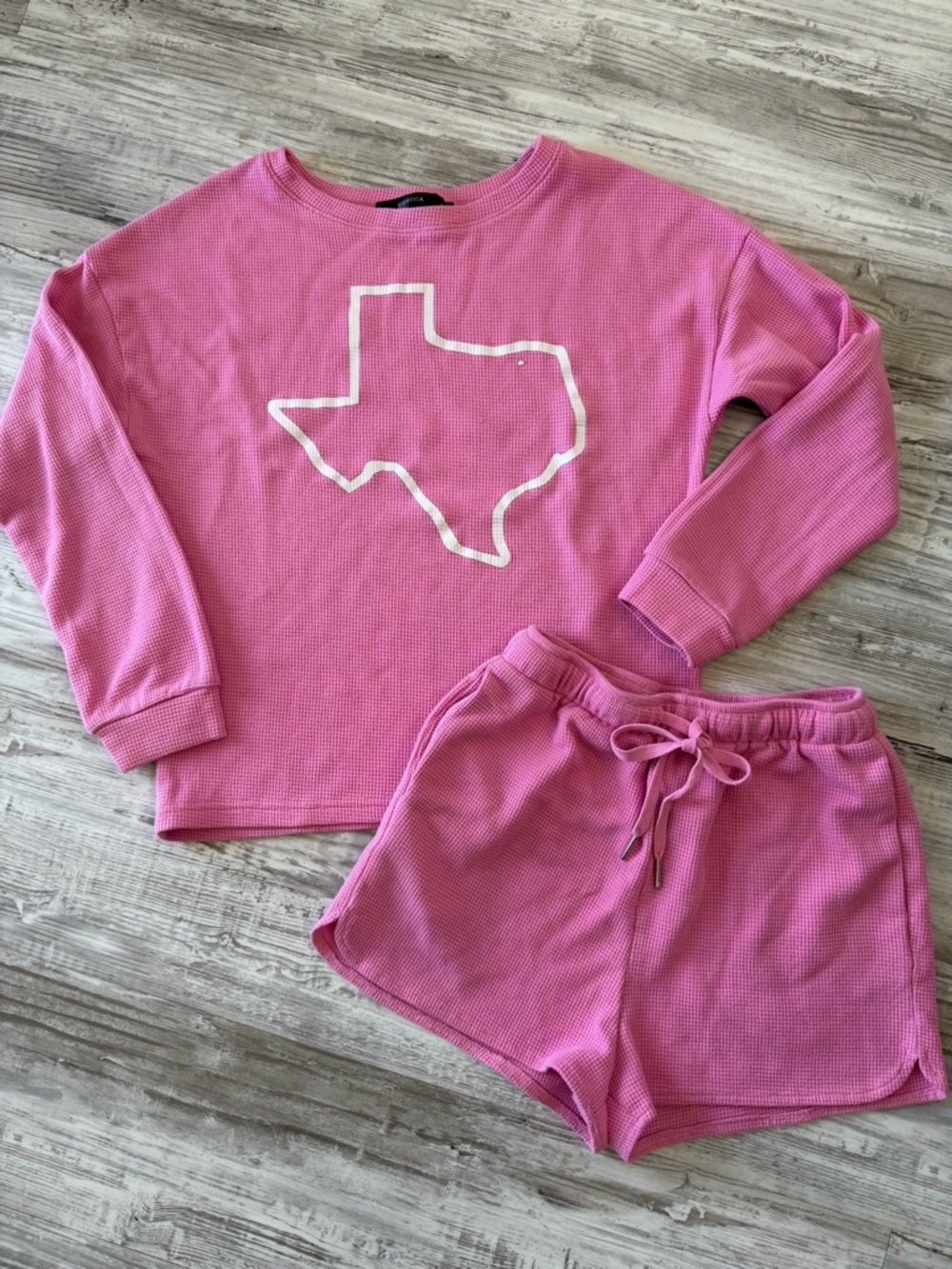 Women’s  Pink Texas Outline lounge Set